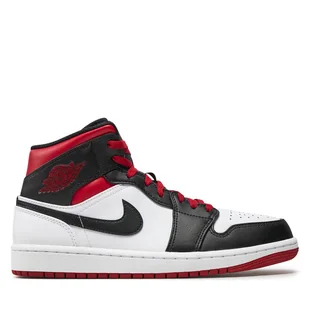 Sneakersy Nike Air Jordan 1 Mid DQ8426 106 Biały - Sneakersy męskie - miniaturka - grafika 1