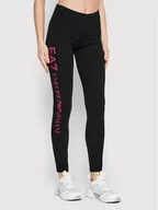 Spodnie damskie - EA7 Emporio Armani Legginsy 8NTP63 TJ01Z 0299 Czarny Slim Fit - miniaturka - grafika 1