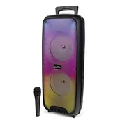 Power audio - Media tech MEDIA-TECH GŁOŚNIK PRZENOŚNY FLAMEZILLA, BLUETOOTH 5.0, FUNKCJA KARAOKE, ILUMINACJA FLAME RGB MT3178 - miniaturka - grafika 1