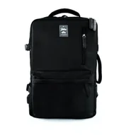 Plecaki - Plecak Solier FV06 Noa czarny – bagaż podręczny do samolotu Ryanair, Wizzair, pojemny i lekki. - miniaturka - grafika 1