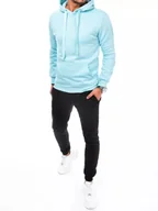 Dresy męskie - Dres męski błękitno-czarny Dstreet AX0650-M - miniaturka - grafika 1