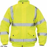 Odzież robocza - CERVA CLOTON HV - pikowana kurtka zimowa, odblaskowe taśmy, rozm. S-3XL, - żółty XL - miniaturka - grafika 1