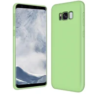 Etui i futerały do telefonów - Etui na telefon Samsung Galaxy S8+ silikonowo-żelowe etui ochronne na telefon komórkowy, zielone - miniaturka - grafika 1
