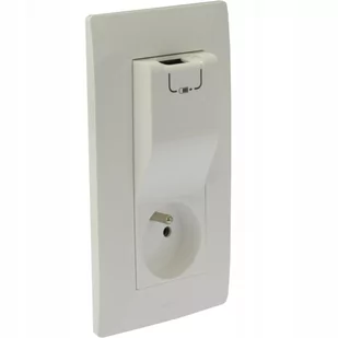 Legrand Gniazdo pojedyńcze z uziemieniem + USB NILOE 2 Biały 764528 - Gniazdka elektryczne - miniaturka - grafika 1