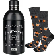 Skarpetki męskie - Skarpetki męskie kolorowe SOXO GOOD STUFF | Whiskey w butelce | prezent dla niego -40–45 - miniaturka - grafika 1