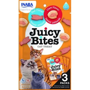 Inaba Inaba Juicy Bites Wilgotne Przysmaki dla Kota : Smak - Ryba i małże 3x11,3g - Przysmaki dla kotów - miniaturka - grafika 1