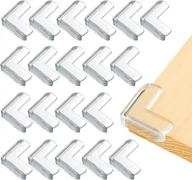 Zabezpieczenia dla dzieci - 20 szt. ochraniaczy na narożniki stołu dziecięcego, przezroczysty ochraniacz na narożniki mebli, miękki i o wysokiej wytrzymałości, chroni dziecko prz - miniaturka - grafika 1