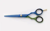 Nożyczki fryzjerskie - ICE- NOŻYCZKI PROF.HAIR SCISSORS 6" GOLDEN LINE BLUE & GREEN - miniaturka - grafika 1