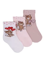 Skarpetki dla dzieci - Skarpetki dziewczęce skarpety dziecięce bawełniane długie 3PAK 27-30 MYWAY - inna (Inny) - miniaturka - grafika 1