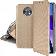 Etui i futerały do telefonów - Magnet Pokrowiec Smart do Xiaomi Redmi Note 9T 5G złoty - miniaturka - grafika 1