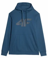 Bluzy męskie - Bluza męska 4F Sportowa z kapturem Kangurka granat - miniaturka - grafika 1