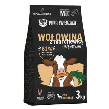 PAKA ZWIERZAKA Seventh Heaven Karma sucha Wołowina z marchewką M 3kg -