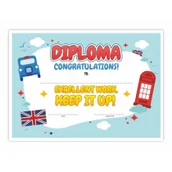 Dyplomy i okładki - LearnHow Dyplom A4 językowy - język angielski 01 20szt - miniaturka - grafika 1