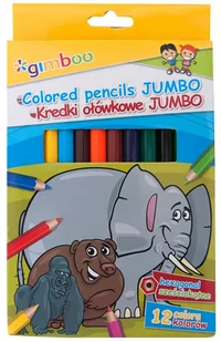 Kredki ołówkowe Jumbo sześciokątne 12 sztuk - Przybory szkolne - miniaturka - grafika 1