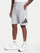 Spodenki męskie - adidas Szorty sportowe Essentials Big Logo JE8957 Szary Regular Fit - miniaturka - grafika 1