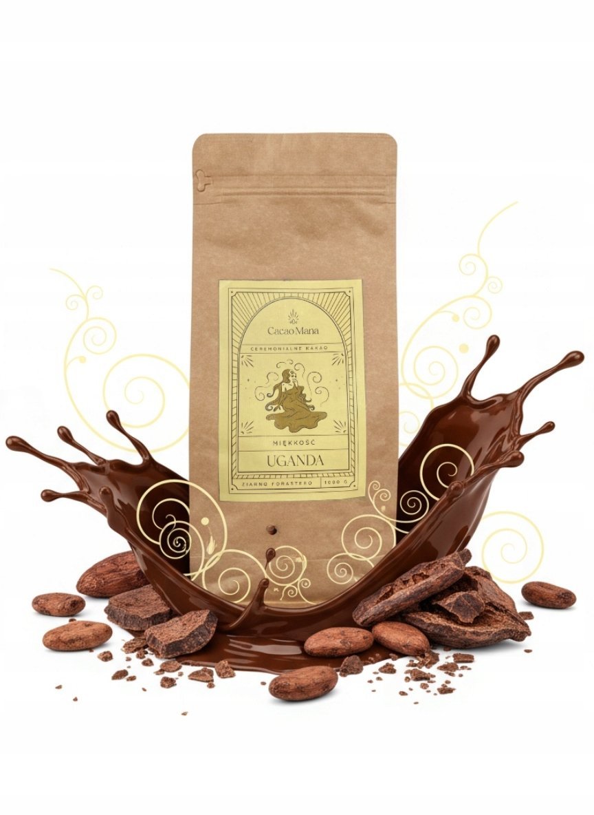 CacaoMana Uganda Miękkość 1000 g Forastero Napięcie KAKAO CEREMONIALNE