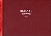 Druki akcydensowe - Rejestr decyzji [Pu/Rd-1] - miniaturka - grafika 1