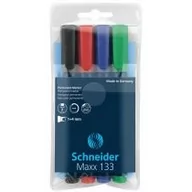 Markery permanentne - Schneider Zestaw markerów uniwersalnych Maxx 133, 1-4 mm, 4 miks kolorów SR11339 - miniaturka - grafika 1
