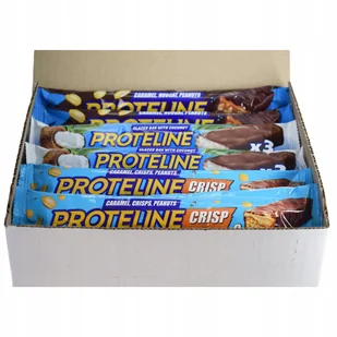 Zestaw PROTELINE 20x100g MIX kokos, kulki ryżowe, orzechy z nugatem - Batoniki Zestaw PROTELINE 20x100g MIX kokos, kulki ryżowe, orzechy z nugatem - Batoniki - miniaturka - grafika 1