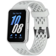 Akcesoria do smartwatchy - Opaska pasek perforowany Vanfone do Samsung Galaxy Fit 3 SM-R390, szary - miniaturka - grafika 1
