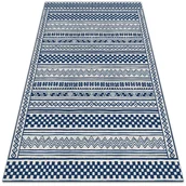 Dywany zewnętrzne - Nowoczesny dywan tarasowy Geometryczny szlaczek 100x150 cm - miniaturka - grafika 1