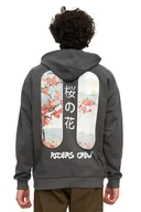 Bluzy męskie - TRENDYOL MAN BLUZA MĘSKA Z KAPTUREM SZARA Z NADRUKIEM NA PLECACH L 5DA - miniaturka - grafika 1