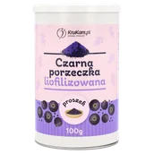 Owoce świeże i suszone - Czarna porzeczka liofilizowana proszek 100g - miniaturka - grafika 1