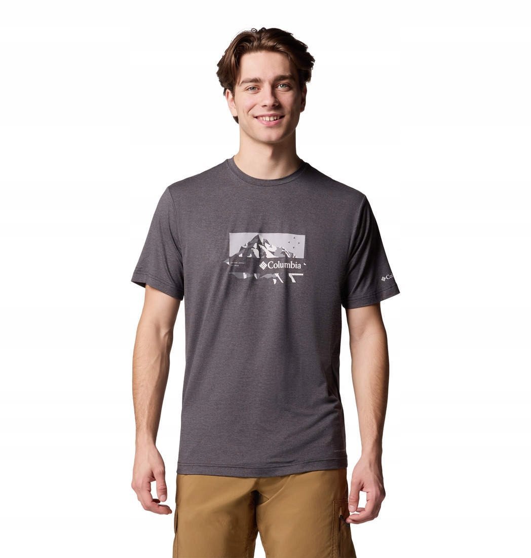Męski t-shirt szybkoschnący Columbia Kwick Hike Graphic Short Sleeve XXL