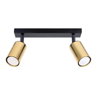 Plafon WINX 2 czarny/złoty SOLLUX LIGHTING - Lampy sufitowe - miniaturka - grafika 1