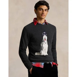 POLO RALPH LAUREN Kaszmirowy sweter Regular Fit - Swetry męskie - miniaturka - grafika 1