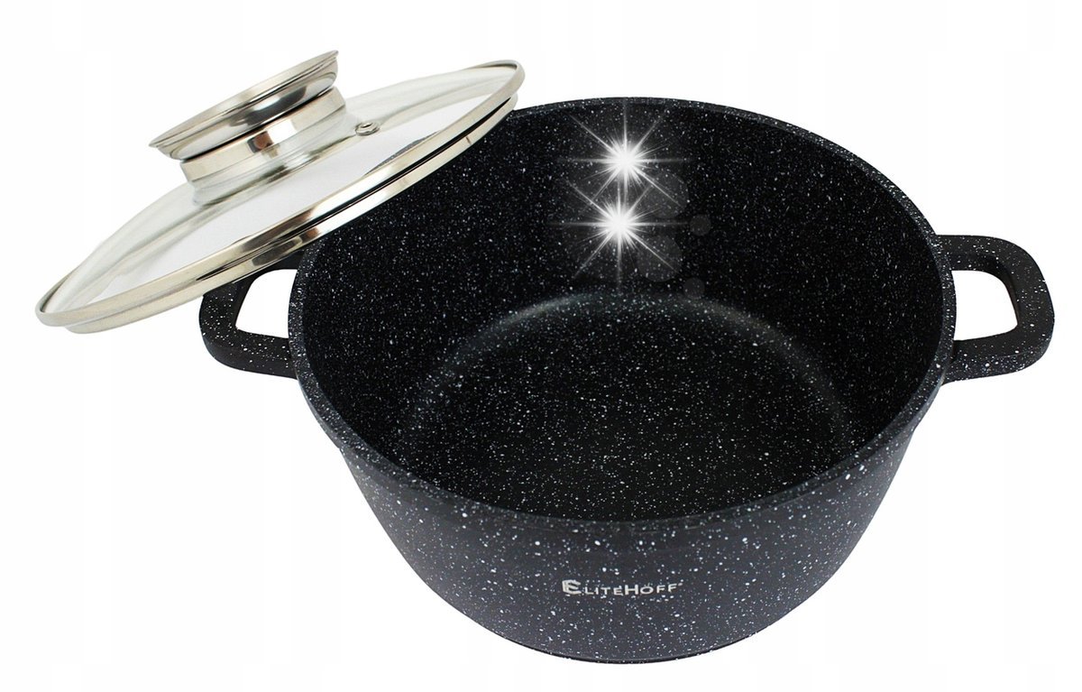 ZESTAW GARNKÓW GARNKI INDUKCJA / GAZ MARMUROWE KOMPLET GARNKÓW MARMURKOWYCH