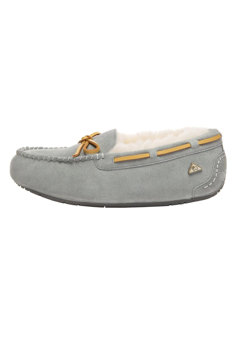 EVERAU Crested Leather Loafers Loafersy Szare UK 3/ EU 36