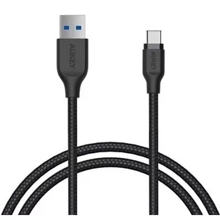 AUKEY Kabel Quick Charge CB-AC1 czarny nylonowy szybki USB C-USB 3.1 1.2m CB-AC1 BLACK - Kable komputerowe i do monitorów - miniaturka - grafika 2