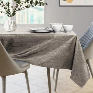 Obrus Vesta Cappuccino Tłoczony Nowoczesny 110 koło AmeliaHome - TCLOTH/AH/VESTA/HMD/CAPPUCCINO/R110X110 - Obrusy i serwetki - miniaturka - grafika 4