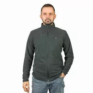 Bluzy męskie - Polar męski bluza rozpinana szara Captain Mike r.XL - miniaturka - grafika 1
