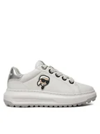 Sneakersy damskie - KARL LAGERFELD Sneakersy KL67530 Biały - miniaturka - grafika 1