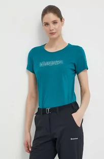LA Sportiva t-shirt Outline damski kolor zielony G20733733 - La Sportiva - Koszulki sportowe damskie - miniaturka - grafika 1