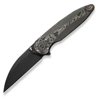 Noże - Nóż składany WE Knife Zenthra Bronze Titanium/Copper Foil Carbon Fiber, Black Stonewashed M390 (WE24021C-3) - miniaturka - grafika 1