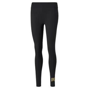 Legginsy damskie Puma ESSENTIAL+ METALLIC czarne 84830701 - Legginsy - miniaturka - grafika 1