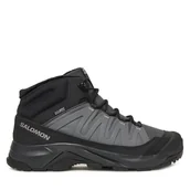 Buty trekkingowe męskie - Trekkingi Salomon X-Adventure Coldrush Waterproof L47856000 Szary - miniaturka - grafika 1