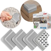 Zabezpieczenia dla dzieci - Reer Zabezpieczenie piankowe osłona narożników rogów mebli klej 3M 4szt REER - miniaturka - grafika 1