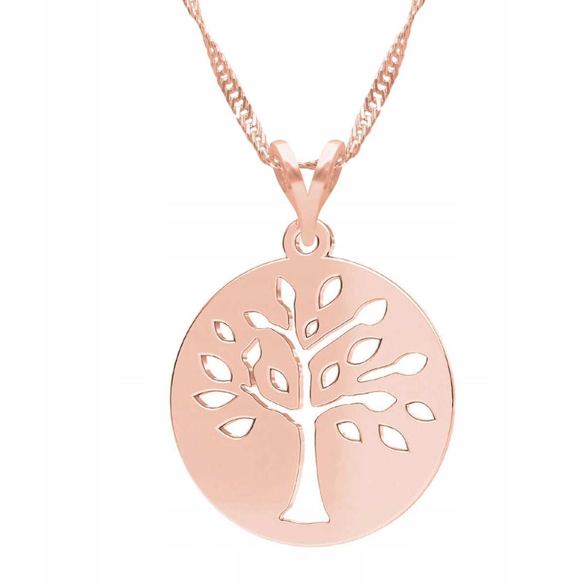 Naszyjnik Pozłacany z Drzewkiem Drzewo Życia Natura Drzewko SREBRO 925