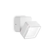 Lampy ogrodowe - Ideal Lux Kinkiet zewnętrzny OMEGA AP SQUARE biała 4000K 285528 285528/IL - miniaturka - grafika 1