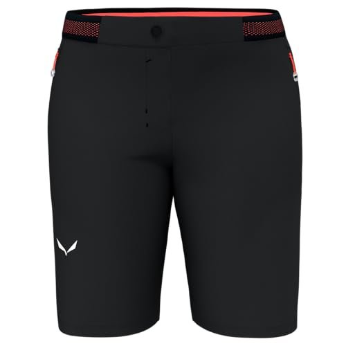 SALEWA Damskie spodnie trekkingowe krótkie Pedroc DST Short, czarny (Black Out), XS