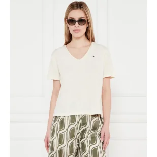 Tommy Hilfiger T-shirt Regular Fit - Koszulki i topy damskie - miniaturka - grafika 1