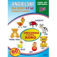Powieści i opowiadania - Piechocka-Empel Katarzyna Angielski dla dzieci 23 Pierwsze słówka 3-7 lat Ćwiczenia z kurką Koko - miniaturka - grafika 1