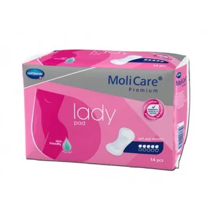 Hartmann Paul Wkładki anatomiczne MoliCare Premium Lady Pad x 14 szt 5 kropli - Pieluchy dla dorosłych - miniaturka - grafika 1