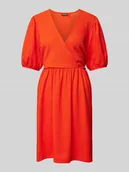 Sukienki - Sukienka mini z dekoltem w serek model ‘LUNA’ - miniaturka - grafika 1