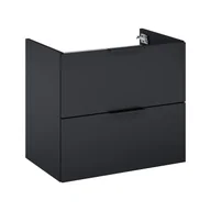 Szafki łazienkowe - Szafka pod umywalkę wisząca Katalonia 50x34.4x53 cm czarna Sensea - miniaturka - grafika 1