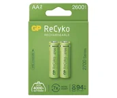 Ładowarki i akumulatory - GP Batteries 2 x akumulatorki AA R6 ReCyko 2700 Series Ni-MH 2600mAh 270AAHCE-5EB2 - miniaturka - grafika 1
